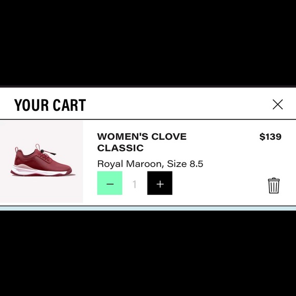 Clove shoes, Size 8.5, Royal Maroon - Picture 5 of 5